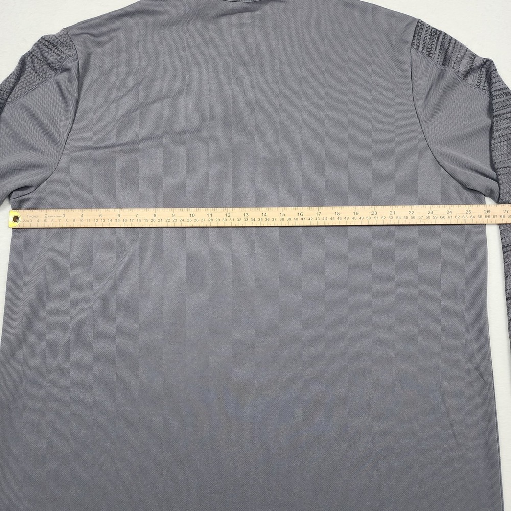 Green Bay Packers Shirt Mens 2XL Gray NFL Team Apparel Quarter Zip Pullover - Picture 8 of 10